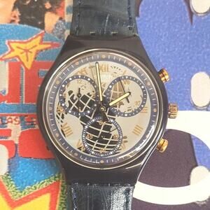 Swatch watch TIMELESS ZONE SCN104 1994l2 Chronograph New old stock